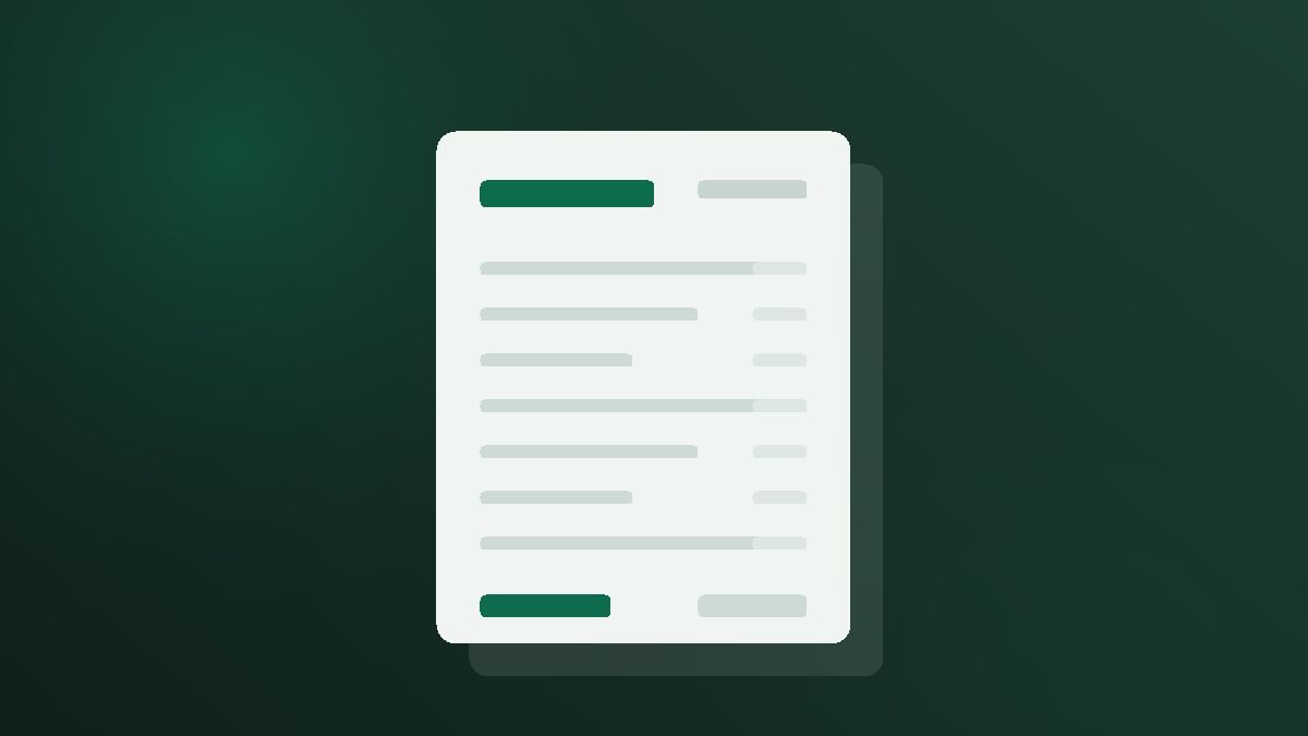 An unpaid invoice waiting to be chased